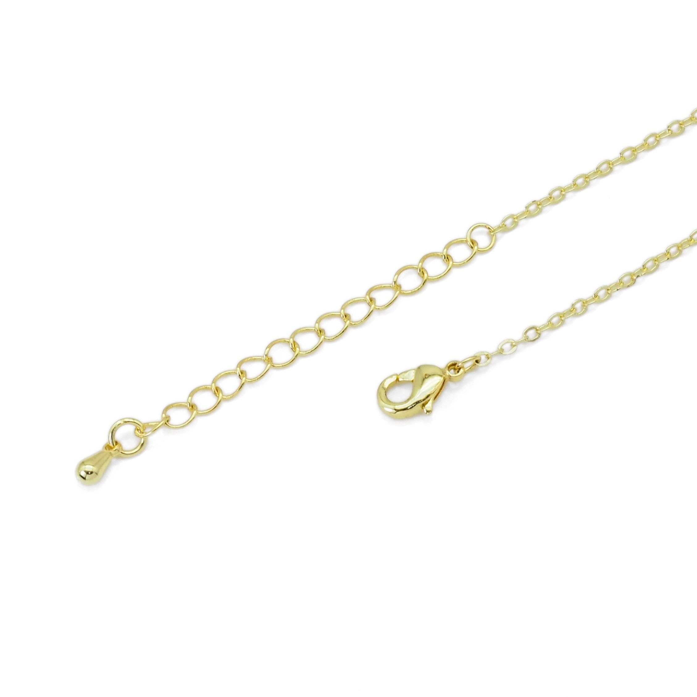 Dainty Freshwater pearl Gold Silver Necklace, Sku#EF461