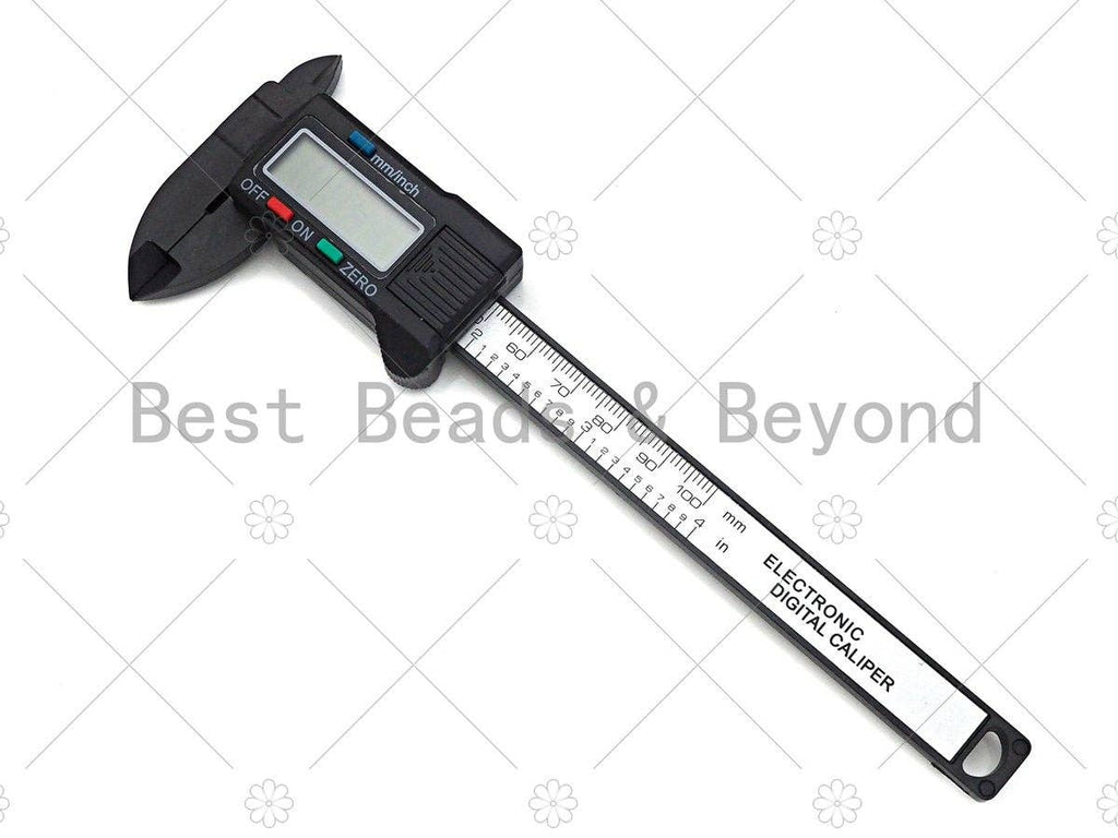 Digital Caliper, Electronic Calipers, Gauge Micrometer with LCD Screen, extra battery, Beads sizer, Ruler, 6x18mm,sku#EF30C