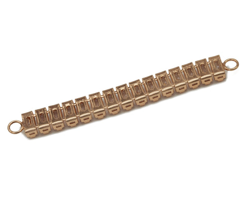 Rectangle CZ Long Bar Charm, Sku#Y642