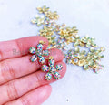 16mm Multicolor CZ Pave Daisy Flower Pendant, sku#L83MC