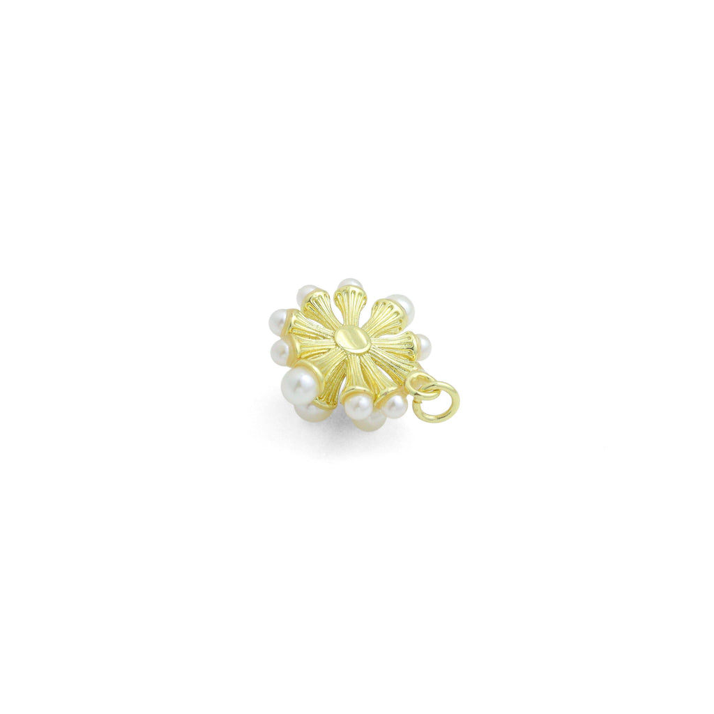 Mother of Pearl Flower Pendant, Sku#Y617