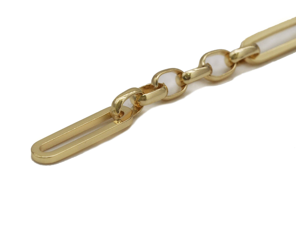 Long Link Mixed Paperclip Chain, sku#LS09