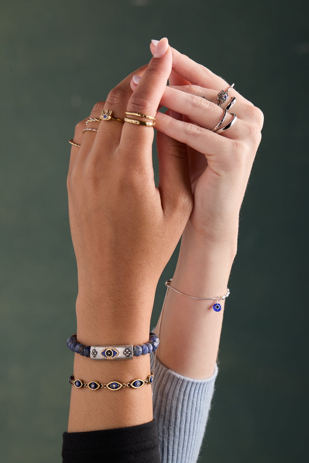 Evil Eye Pull Chain Bracelet