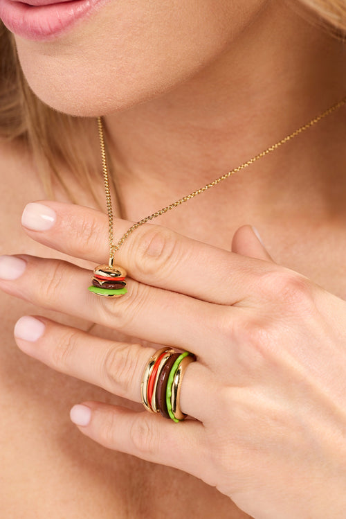 Hot Grill Summer 'Bun In A Million' Hamburger Pendant