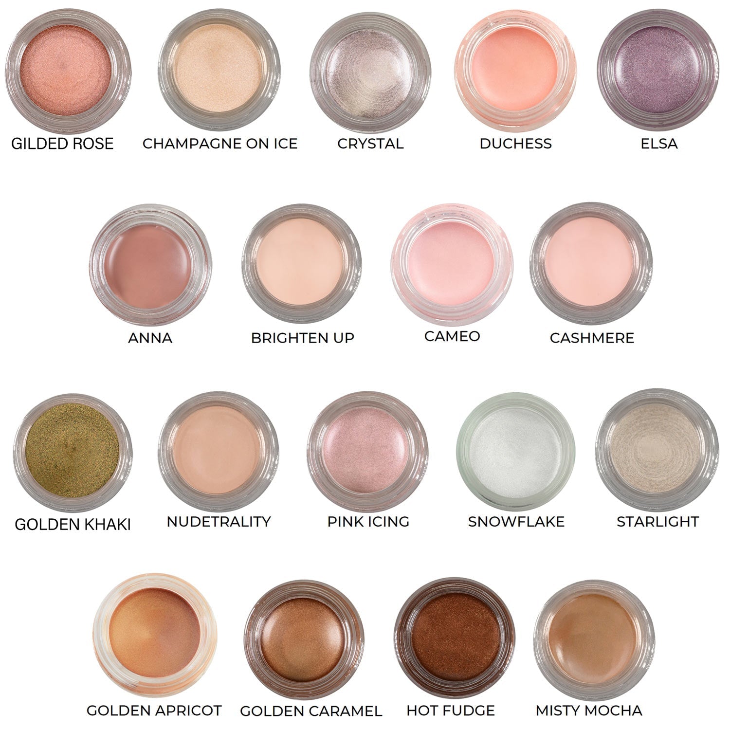 Cashmere Any Wear Creme - A Waterproof Multi-tasking creme to powder product for eyes, cheeks & lips. Can be worn anywhere