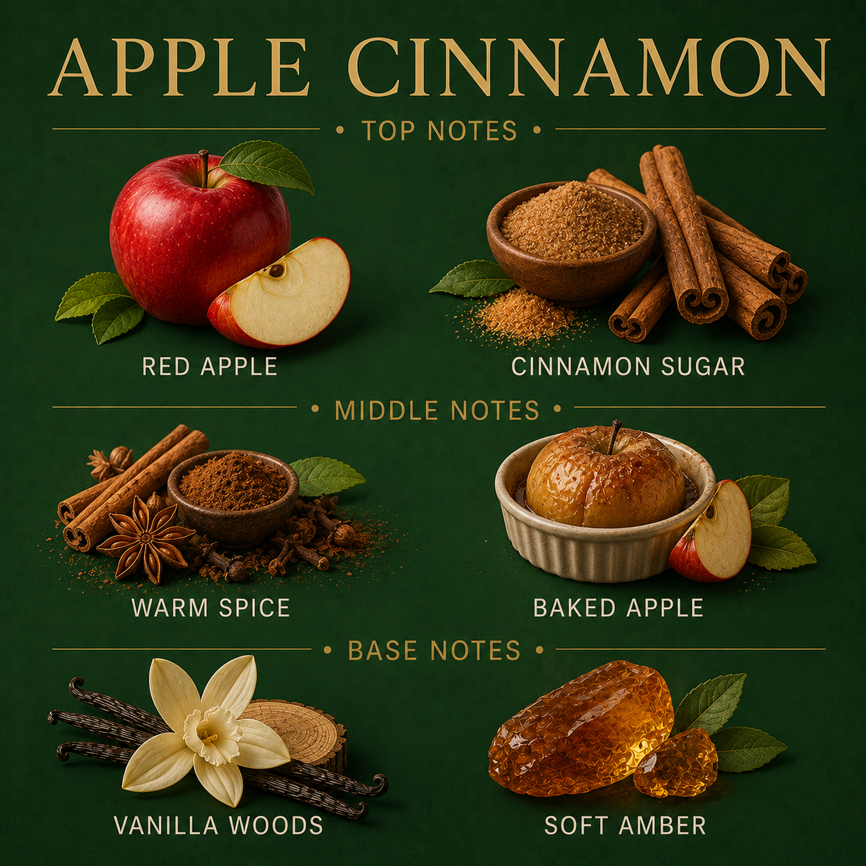 Apple Cinnamon Mini Candle