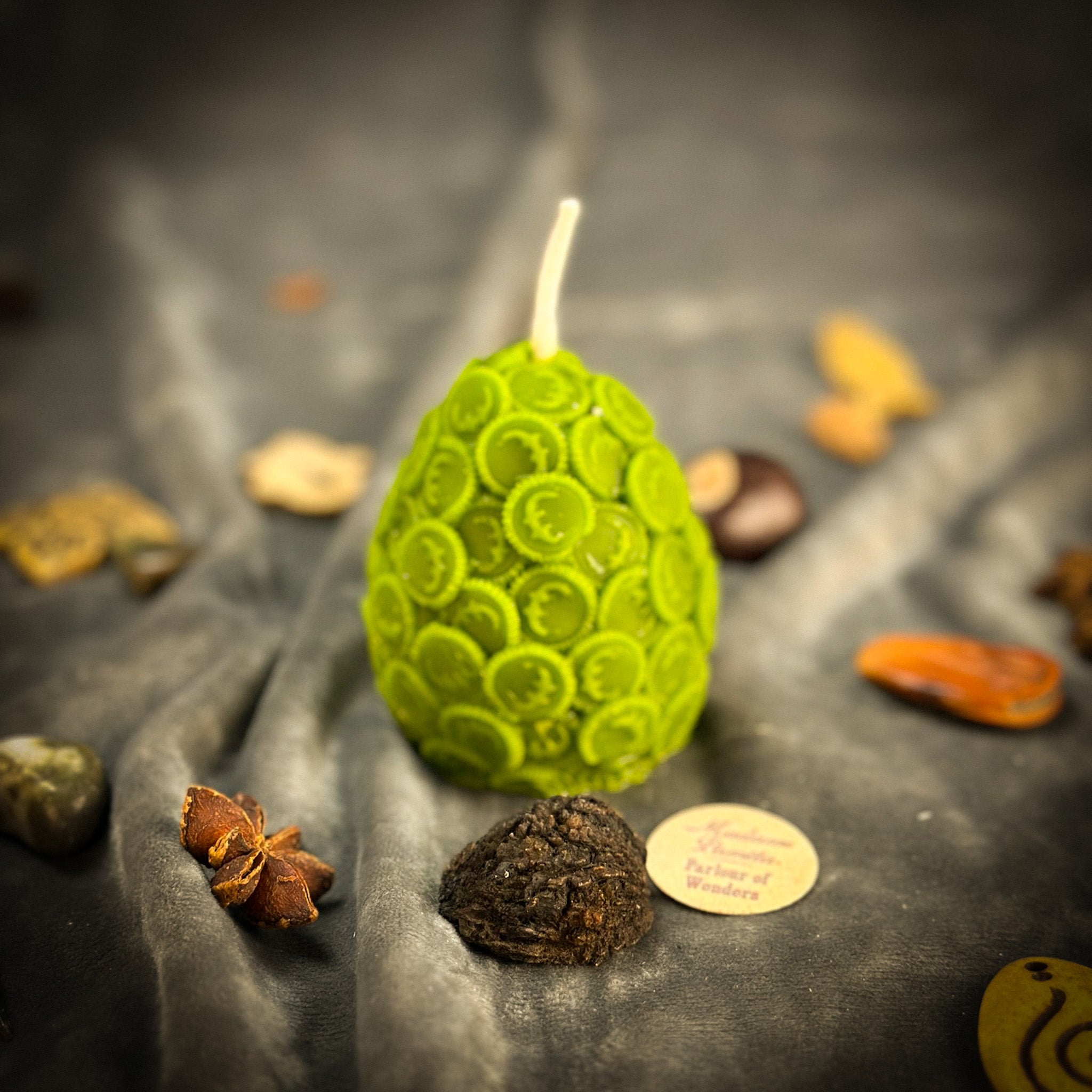 Beeswax Nest Egg Spell Candle - Savings & Financial Security