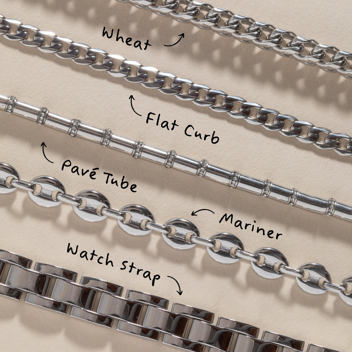 Adjustable Wheat Chain Bracelet