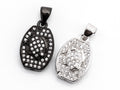 CZ Micro Pave Goldfish on Barrel Shaped Pendant, Cubic Zirconia Barrel shape Pendant for Necklace Bracelet Earrings Making, 11x17mm,sku#Y49
