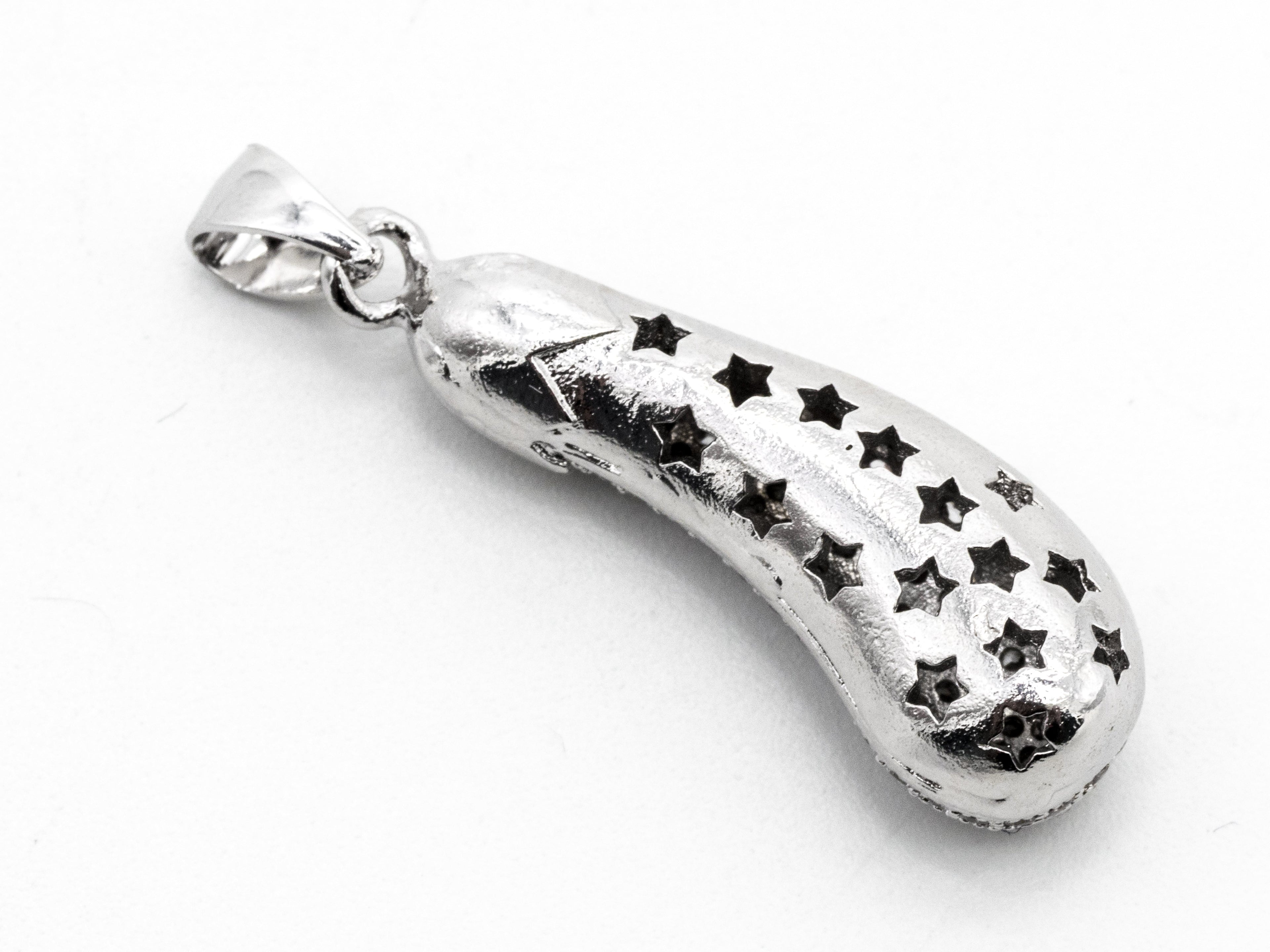 CZ Micro Pave Brinjaul Eggplant Pendant, Cubic Zirconia Teardrop Pendant for Necklace Bracelet Earrings Making, 9x27mm,sku#Y45