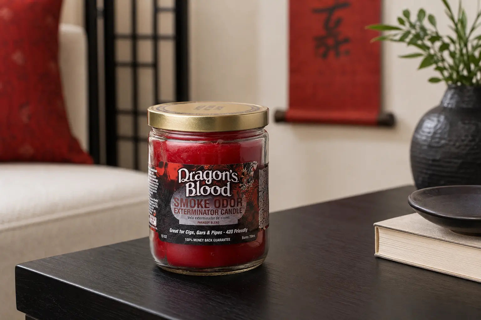 Dragons Blood Candle - Smoke Odor Exterminator
