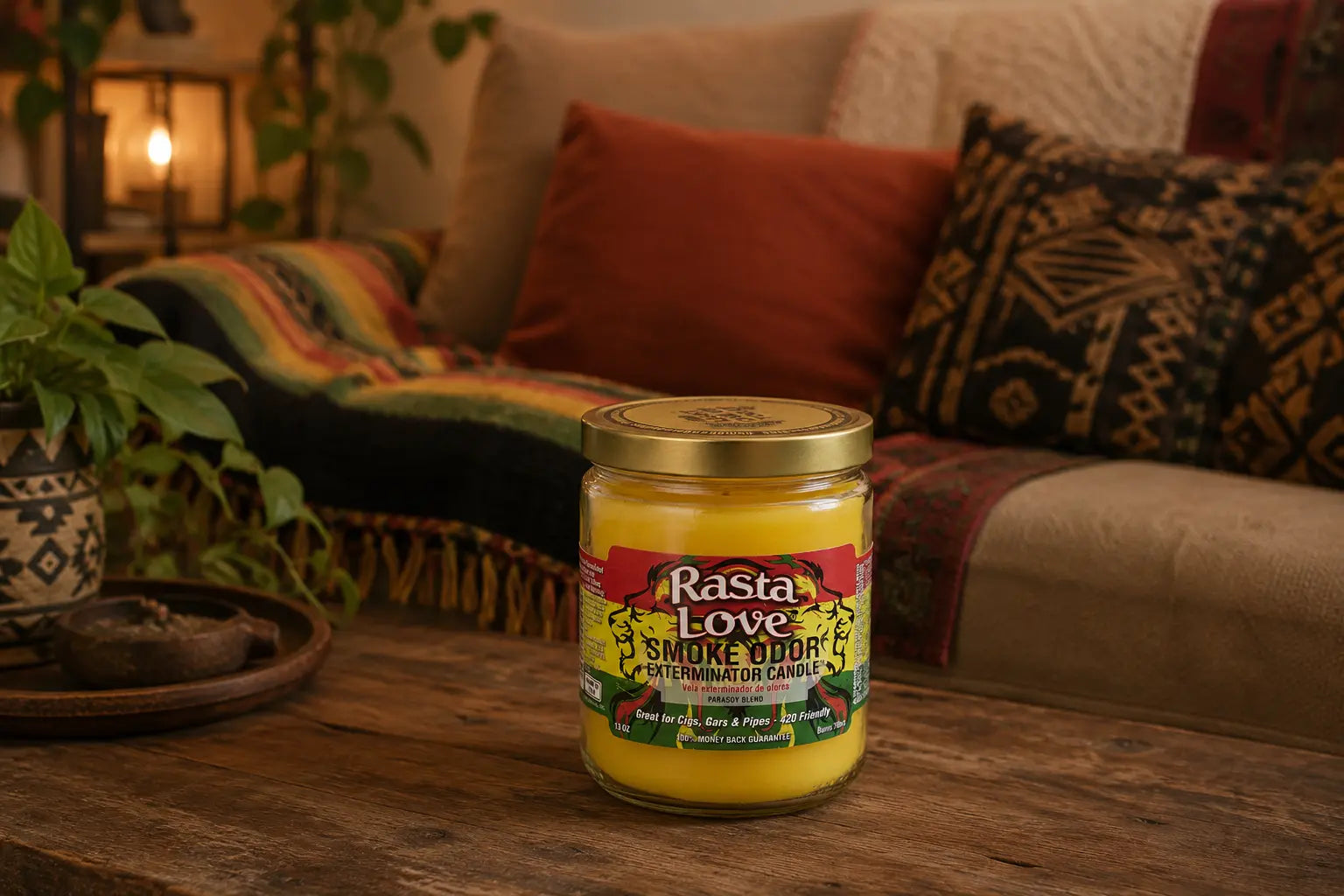 Rasta Love Candle - Smoke Odor Exterminator