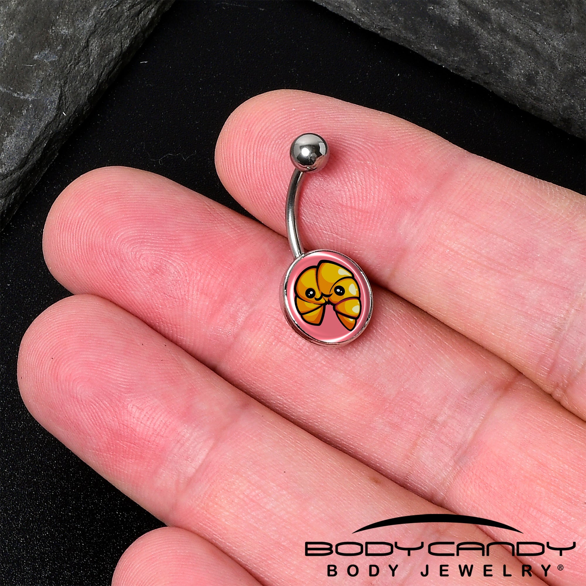 Quaso Croissant Belly Ring by Onyx O