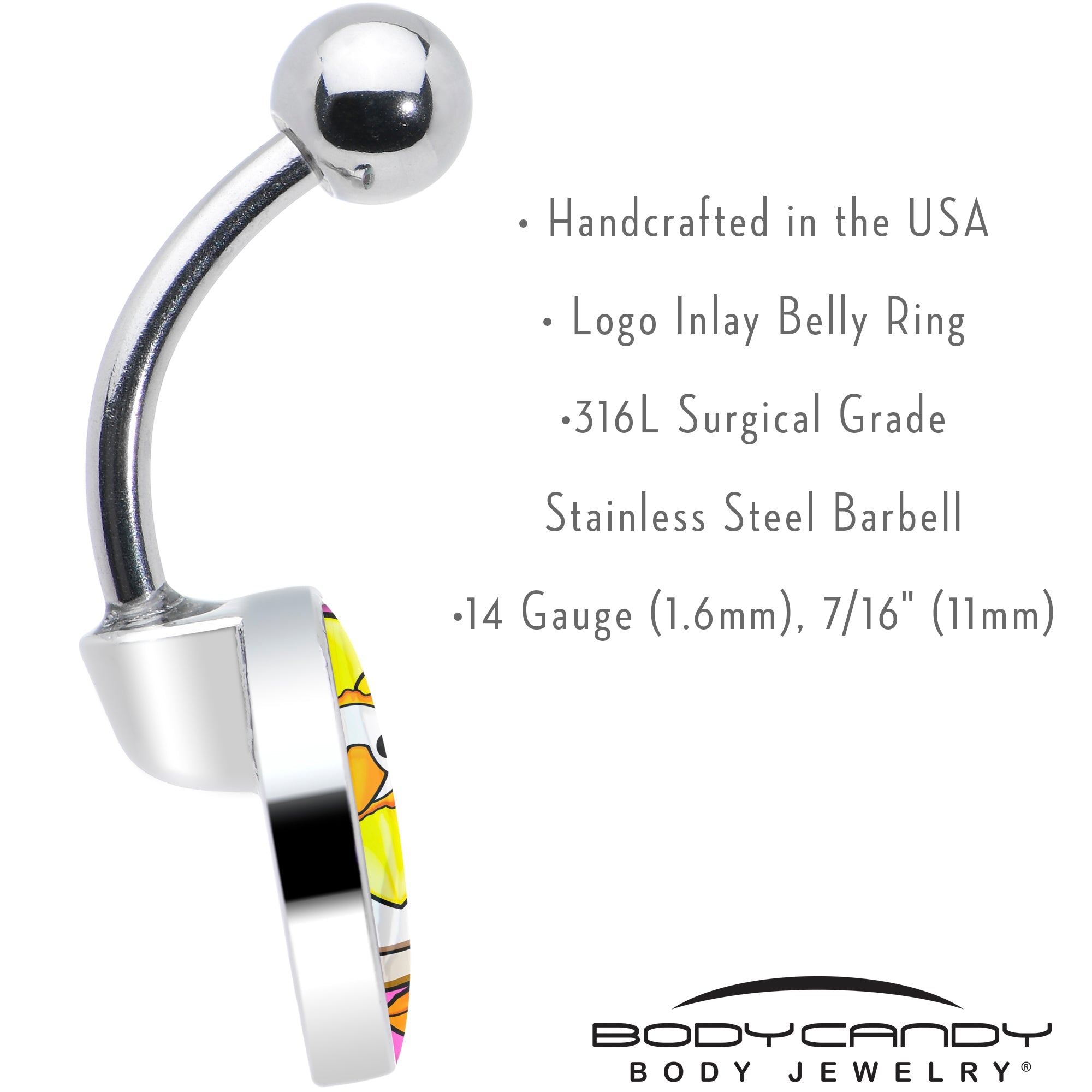Daffodil Duck Belly Ring by Onyx O