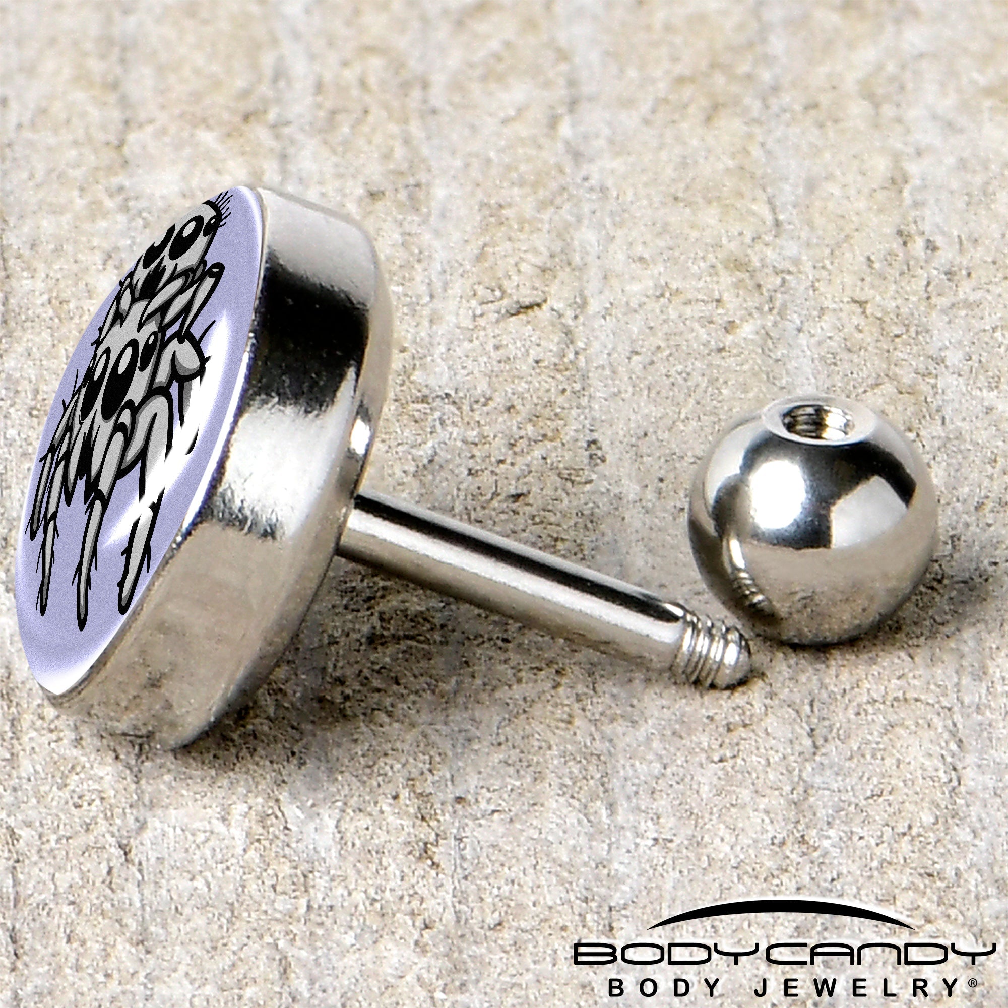 Leaping Leapfrog Spiders Tragus Cartilage Earring by Onyx O