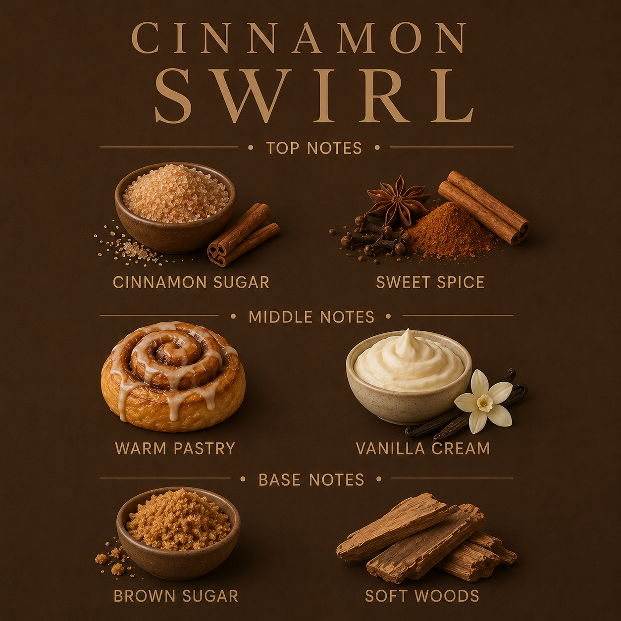 Cinnamon Swirl 3-Wick Candle