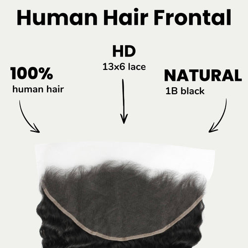 Deep Wave 13x6 HD Lace Human Hair Frontal
