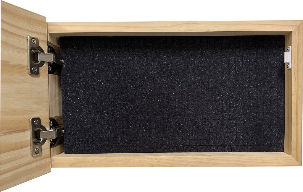 Dont Tread on Me Concealment Shelf - Quick Access Patriotic Hidden Gun Storage with Magnetic Lock - Safe & Secure Gun Concealment Furniture (Union)
