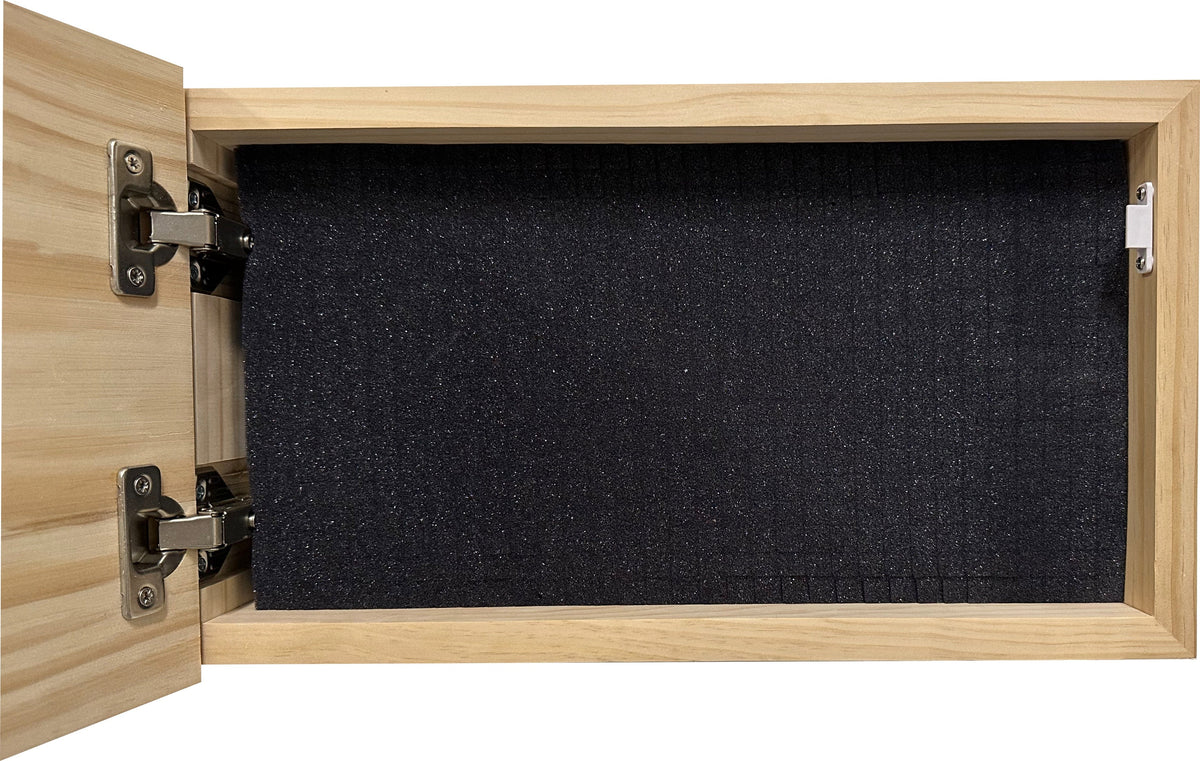 Dont Tread on Me Concealment Shelf - Quick Access Patriotic Hidden Gun Storage with Magnetic Lock - Safe & Secure Gun Concealment Furniture (Union)