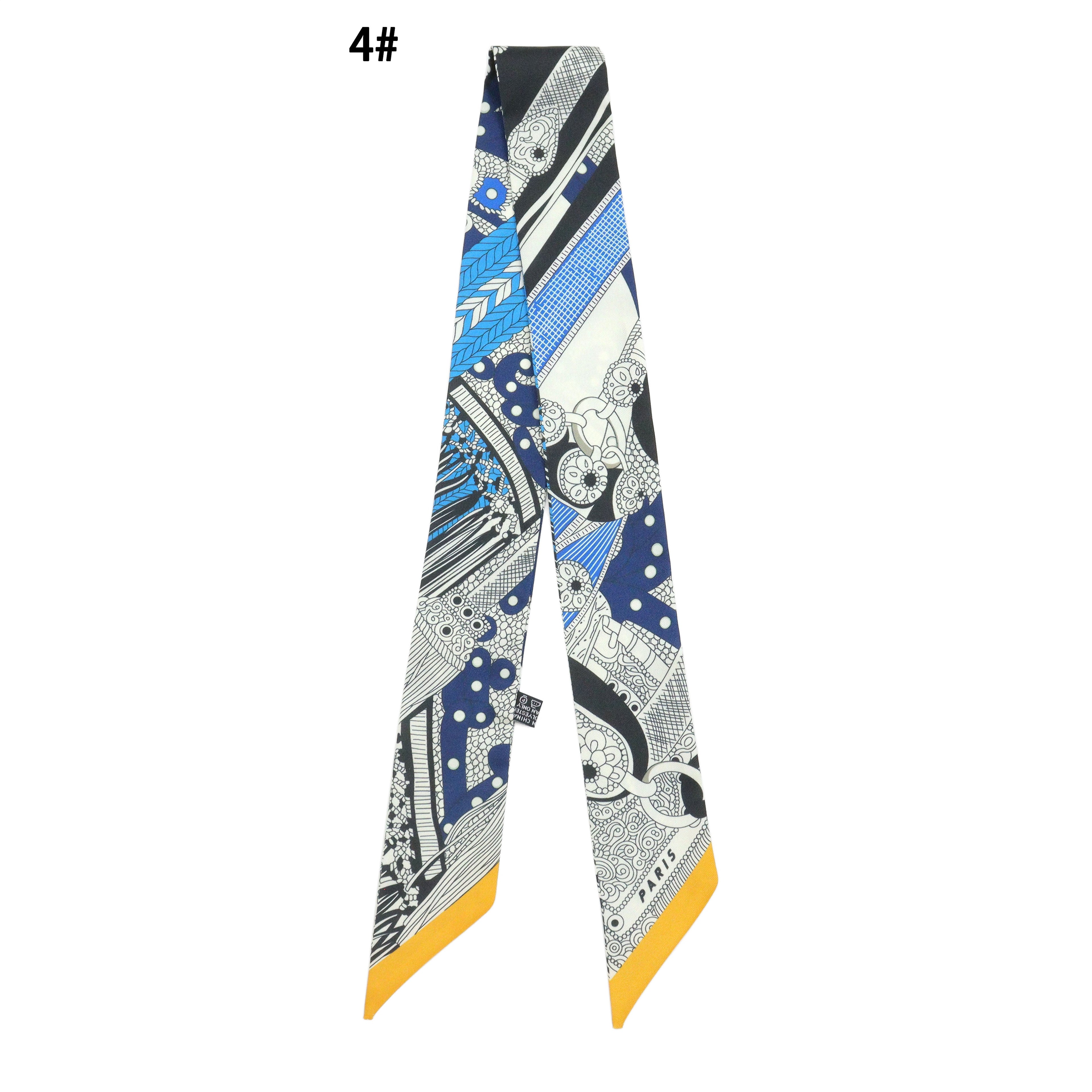 Asssorted colors Narrow scarf for scarf necklace making, hair&bag scarves accessories, EF808s