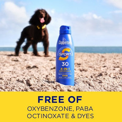 Coppertone Sport Sunscreen Spray SPF 30 Twin Pack 11oz - Imperfect Box