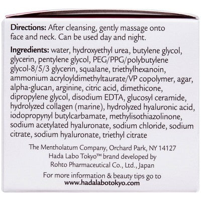 Hada Labo Tokyo Plumping Gel Cream Facial Moisturizer 1.76oz - Imperfect Box