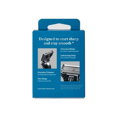 Harry's 5-Blade Men's Razor Blade Refills 4pk Compatible with All Harry's and Flamingo Razors - New