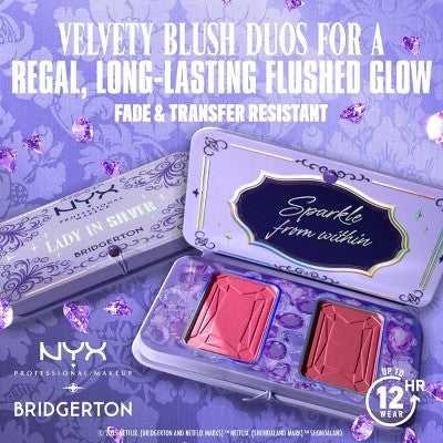 NYX Professional Makeup Bridgerton Royal Blush Buttermelt Blush Palette 1 kit - Imperfect Box