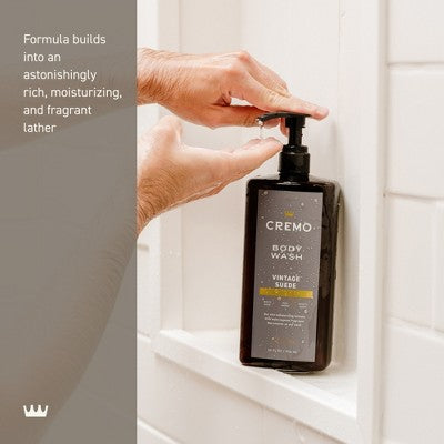 Cremo Vintage Suede Body Wash 32 fl oz - Imperfect Container