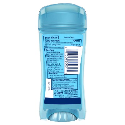 Secret Fresh Clear Gel Antiperspirant & Deodorant Coconut Scent 2.6oz - New