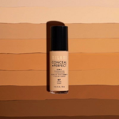 Milani Conceal + Perfect 2-in-1 Foundation + Concealer Amber 11  1 fl oz - Imperfect Container