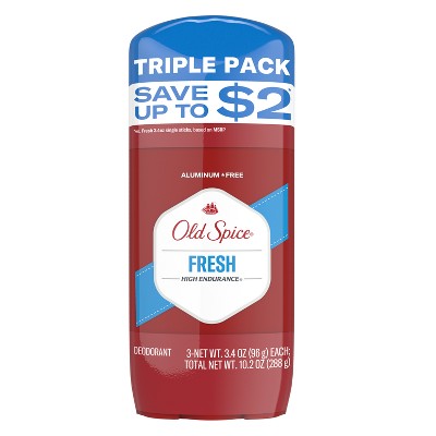 Old Spice Men's Deodorant Legendary Fragrance Fresh 3.4oz/3pk - New