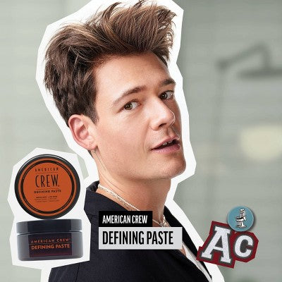 American Crew Men's Medium Hold and Low Shine Hair Defining Hair Gel Paste 3oz - Imperfect Container