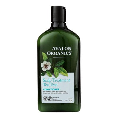 Avalon Organics Scalp Treatment Tea Tree Conditioner 11 oz - Imperfect Container
