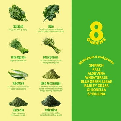 8Greens Super Greens Powder 175g - New