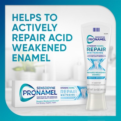 Sensodyne Pronamel Intensive Enamel Repair Whitening Artic Breeze 3.4oz/3pk - Imperfect Box