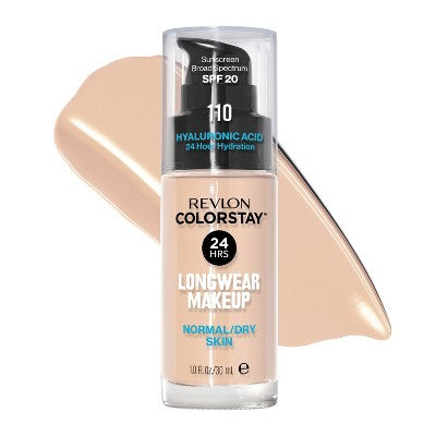 Revlon ColorStay Makeup for Normal/Dry Skin with SPF 20 110 Ivory  1 fl oz - Imperfect Container
