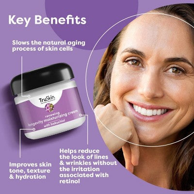 TruSkin Renewing Longevity Face and Neck Cream 2 fl oz - New