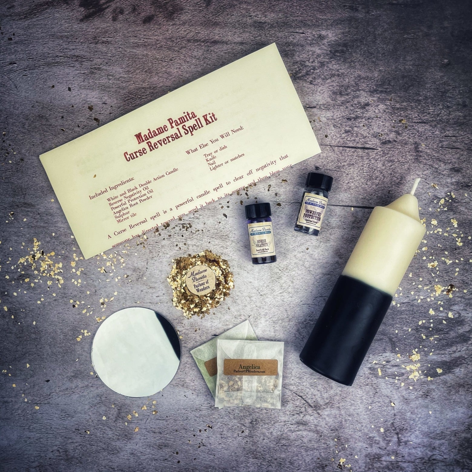 Curse Reversal Candle Spell Kit - Break Curses & Send Negativity Back