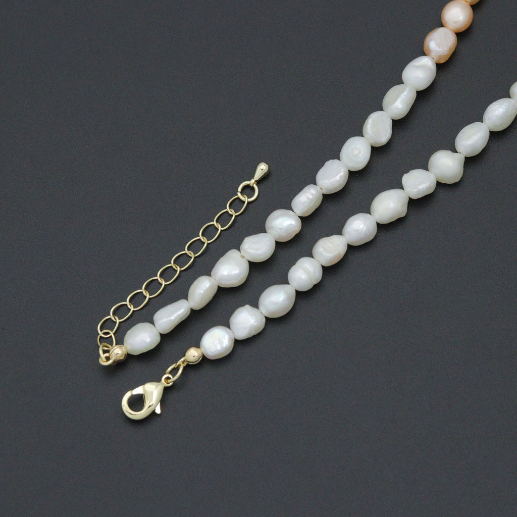 Multicolor Freshwater Pearl necklace Bracelet, Sku#EF805