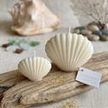 Shell Candle | Handmade Coastal Decor