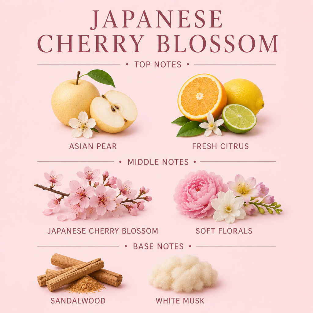 Japanese Cherry Blossom 3-Wick Candle