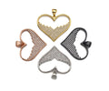 18K Gold Large Heart Shape Pendant,Sku#LK55