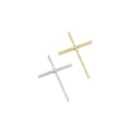 Gold /Silver CZ Big Cross Shape Charm, Sku#LX422