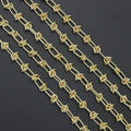 Wholesale Gold Stainless Steel Knotted chain by Yard, sku#LX899