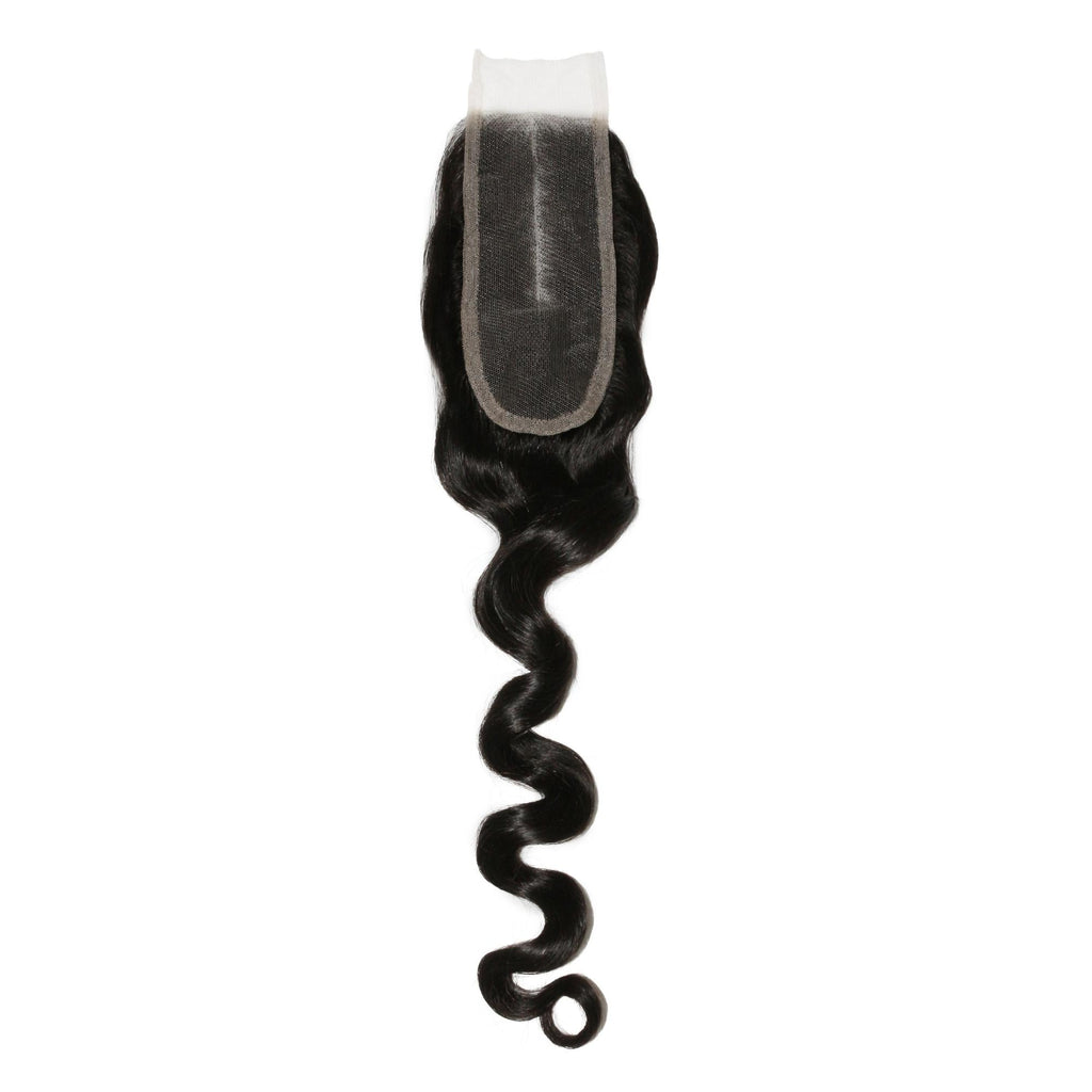 Loose Wave 2x6 Transparent Lace Human Hair Closure