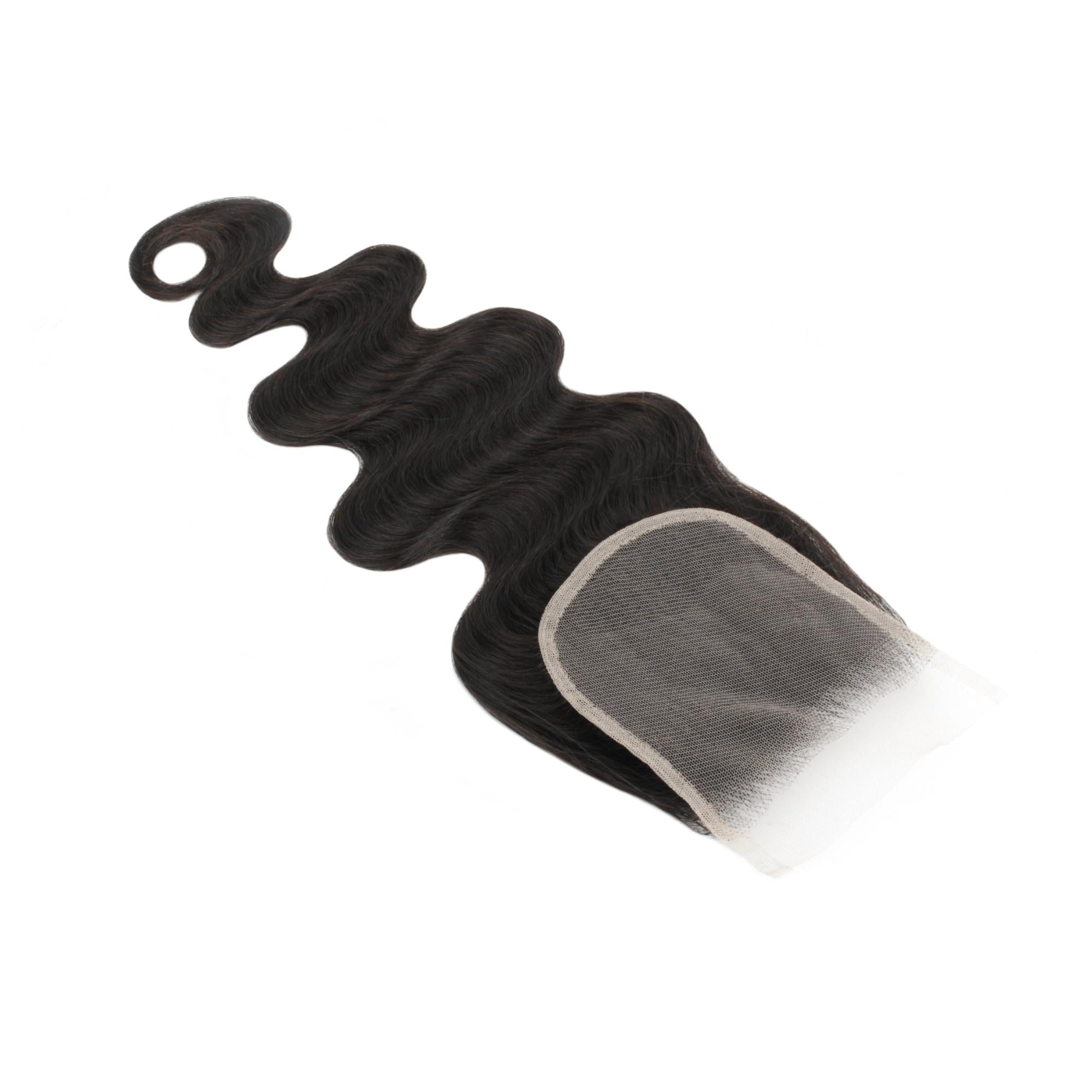 Malaysian Body Wave 4x4 Transparent Lace Human Hair Closure