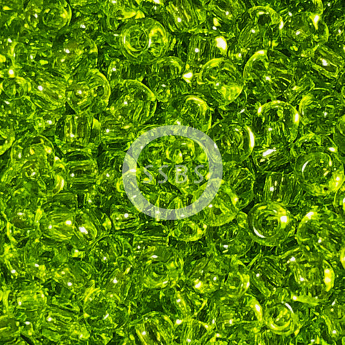 TOHO TR-08-4   8/0 Transparent Lime Green Seed Beads, 5 or 10 Grams