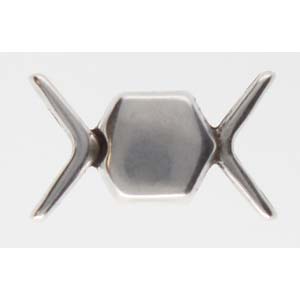 Cymbal™ Vorino II Chevron Magnetic Clasp, 18.6 x 11 mm - 24K Gold Plated or Antique Silver Plated - 1 Piece