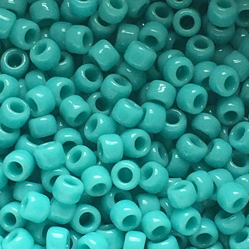TOHO TR-08-55  8/0 Opaque Turquoise Seed Beads, 5 or 10 gm